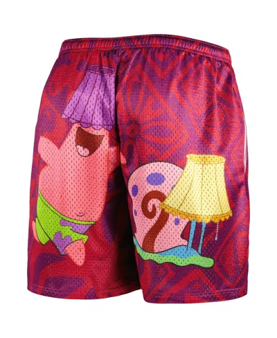 CHALK LINE MEN'S RED SPONGEBOB SQUAREPANTS SHORTS 