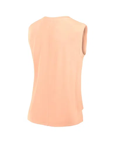 Fanatics Women's Orange Michigan Wolverines Studio Gym Tank Top In Orange