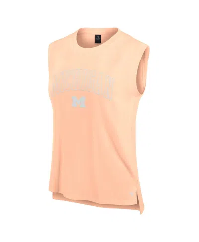 Fanatics Women's Orange Michigan Wolverines Studio Gym Tank Top In Orange