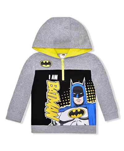 Children's Apparel Network Toddler Gray Batman Graphic Pullover Hoodie In Gray