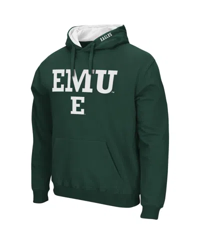 Colosseum Men's Eastern Michigan Eagles Arch And Logo Pullover Hoodie In Green