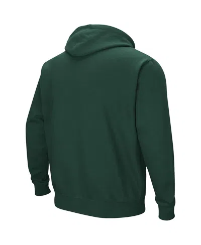 Colosseum Men's Eastern Michigan Eagles Arch And Logo Pullover Hoodie In Green