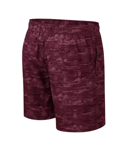 Colosseum Men's Maroon Montana Grizzlies Ozark Swim Shorts In Maroon