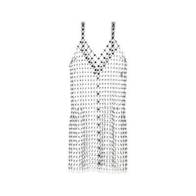 Rabanne Circle Disc Transparent Minidress