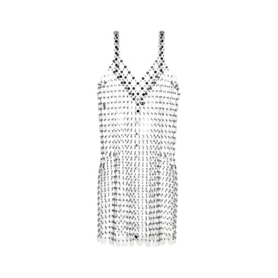 Rabanne Circle Disc Transparent Minidress
