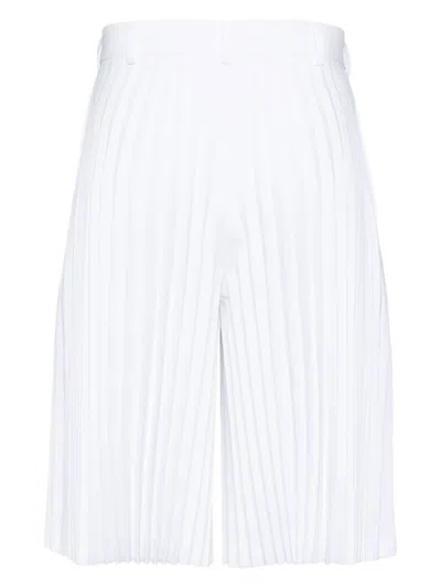 Shop Comme Des Garçons Homme Deux Pleat Detailing Shorts In White