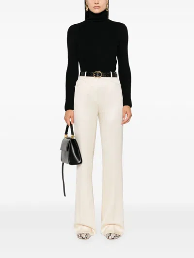 Jil Sander Boiled Wool Sweater In 001 - Black