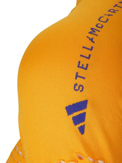 Adidas By Stella Mccartney Cropped Performance Tank Top In Orange