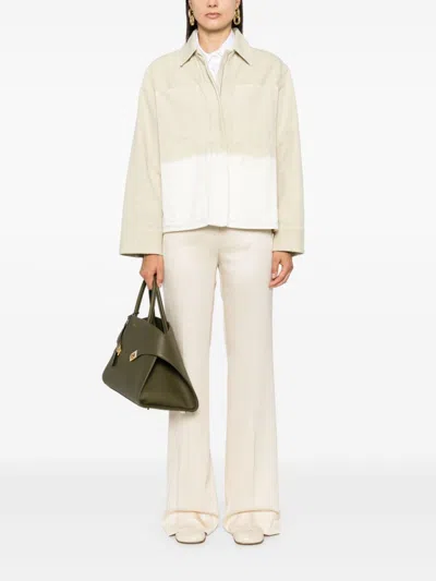 Jil Sander Dye-effect Jacket In Neutrals