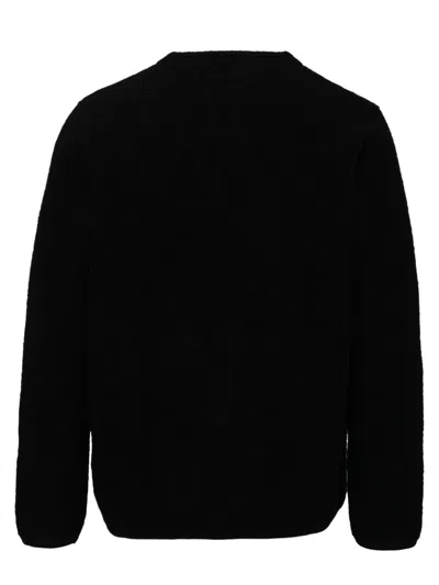 Universal Works Fleece Cardigan In Black