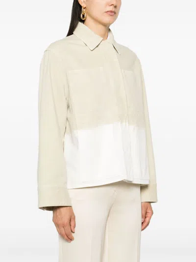 Jil Sander Dye-effect Jacket In Neutrals