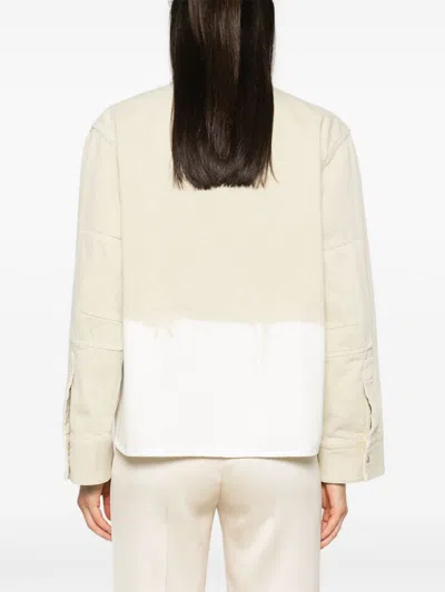 Jil Sander Dye-effect Jacket In Neutrals