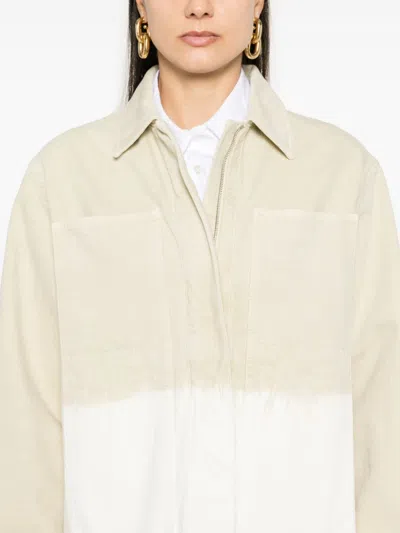 Jil Sander Dye-effect Jacket In Neutrals