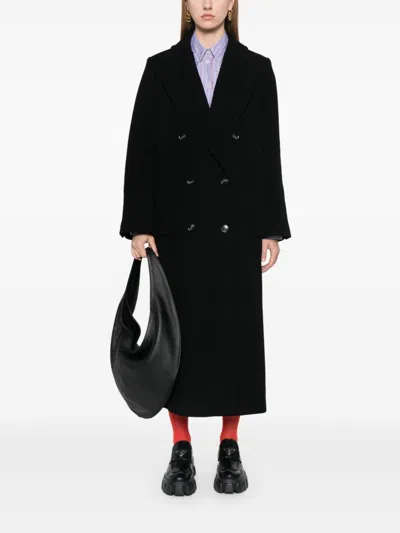 Ivy & Oak Clemence Responsible Virgin Wool Blend Coat In Black