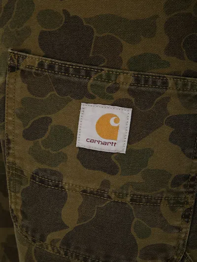 Carhartt Duck Single Knee Trousers In Green
