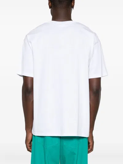 Gcds Embroidered-motif T-shirt In White