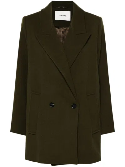 Ivy & Oak Jenna Oversized Trench Jacket In Green