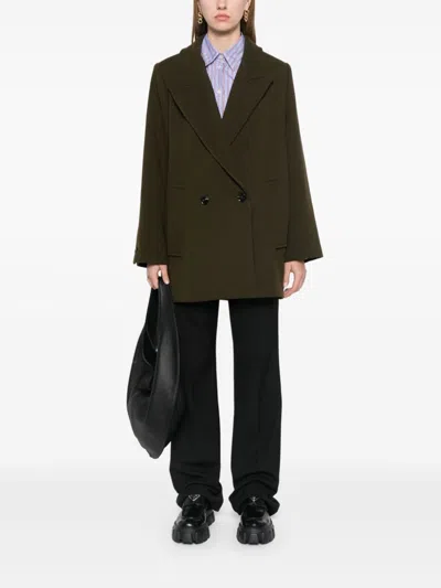 Ivy & Oak Jenna Oversized Trench Jacket In Green