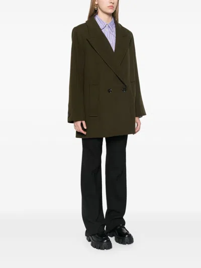 Ivy & Oak Jenna Oversized Trench Jacket In Green