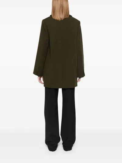 Ivy & Oak Jenna Oversized Trench Jacket In Green