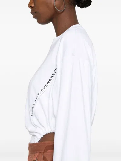 Y/project Logo-print Bodysuit In White
