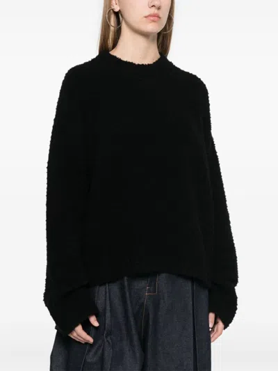Uma Wang Wool Jersey. In Black