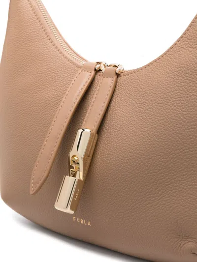 Furla Small Goccia Shoulder Bag In Brown