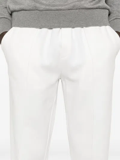 Eleventy Relaxed Fit Trousers Drawstring Waistband In Neutrals