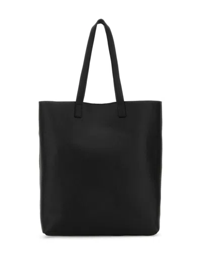 Saint Laurent Bold Rectangular Tote Bag With Dual Handles In Black