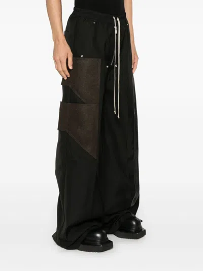 Shop Rick Owens Runway Wide Bela Trousers In Black