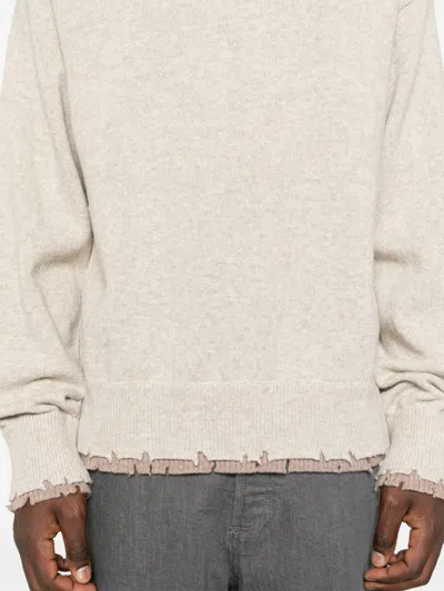 Shop Federico Cina Layered-effect Sweater In Neutrals