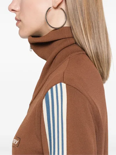 Autry Logo-patch Jacket In Brown