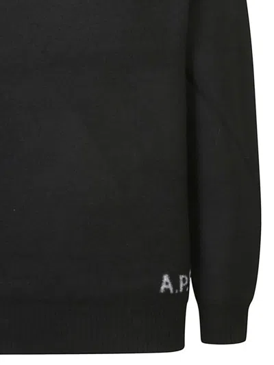 Apc A.p.c. Walter High-neck Sweater In Black