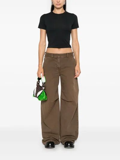 Entire Studios Cropped T-shirt In Black