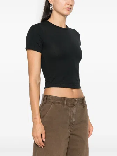 Entire Studios Cropped T-shirt In Black