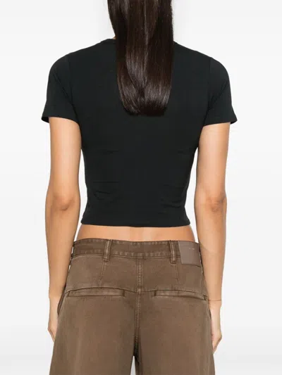 Entire Studios Cropped T-shirt In Black