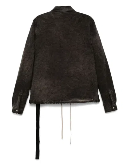 Rick Owens Drkshdw Drkshdw By Rick Owens Man Jacket Charcoal Size M Cotton In Gray
