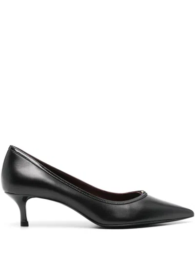 Tory Burch Double T Buckle Pump In Black