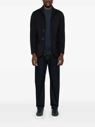 Herno Single-breasted Blazer In Blue