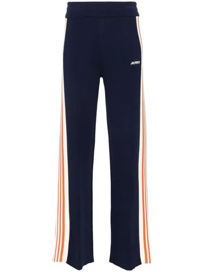 Autry Striped Track Pants In Blue