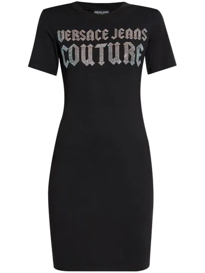 Versace Jeans Couture Midi Dress In Black
