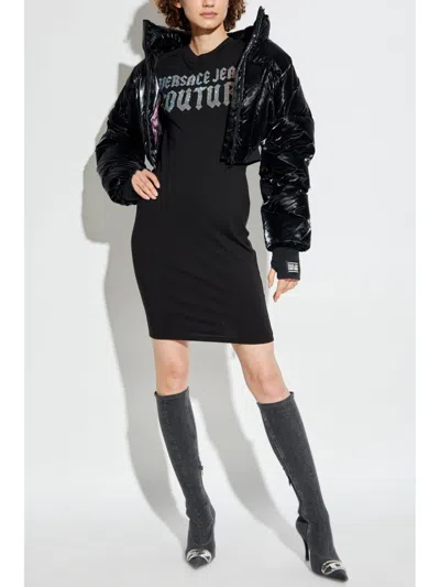 Versace Jeans Couture Midi Dress In Black