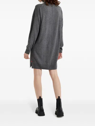 Chinti & Parker Wool-cashmere Rollneck Sweater Dress In Grey