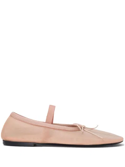Proenza Schouler Glove Mesh Mary Jane Flats In Blush