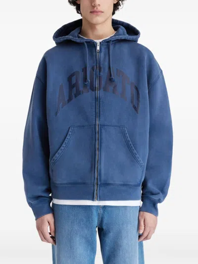 Axel Arigato Link Hoodie In Blue