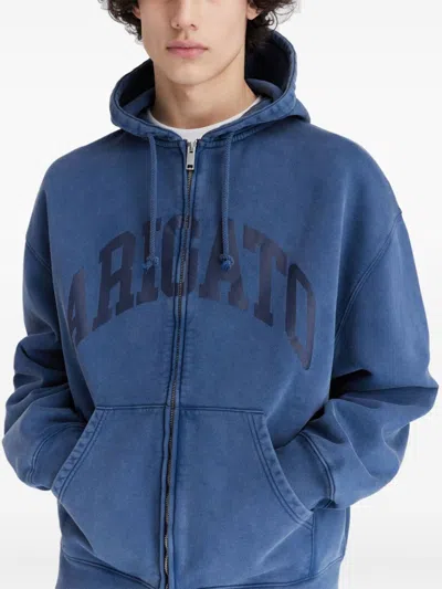 Axel Arigato Link Hoodie In Blue