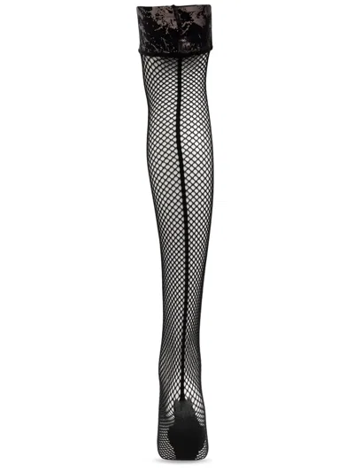 Diesel X Savage X Fenty Mesh Stockings In Black