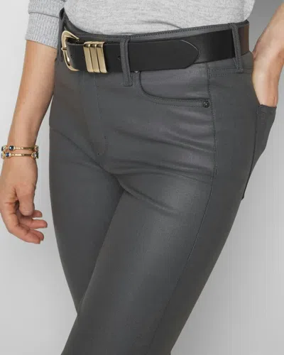 White House Black Market High-rise Coated Bootcut Jeans In Moonwalk Coated Vegas
