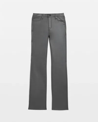 White House Black Market High-rise Coated Bootcut Jeans In Moonwalk Coated Vegas