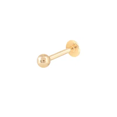 Astrid &amp; Miyu Solid Gold Large Ball Piercing Stud